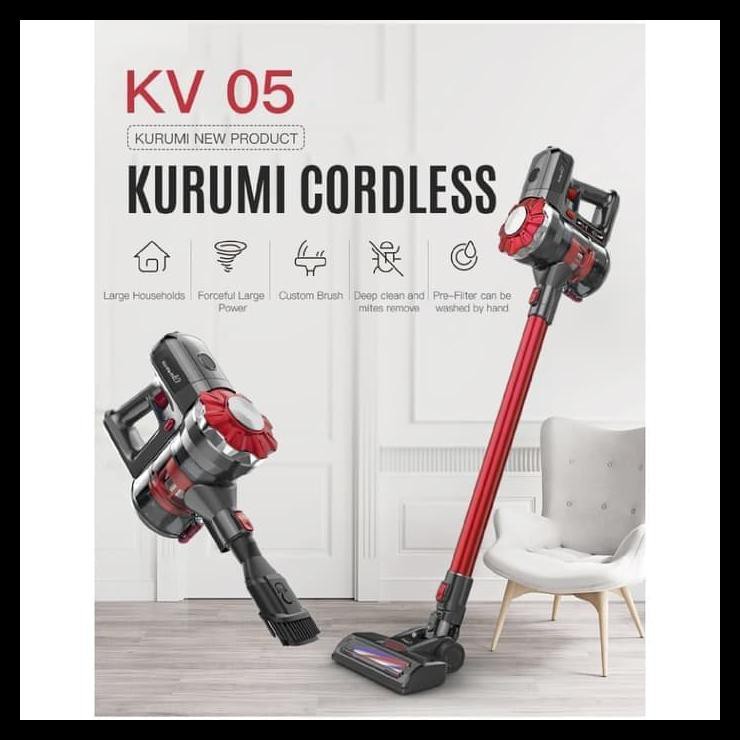 NEW KURUMI KV 05 CORDLESS STICK VACUUM CLEANER VACUM CLEANERS MURAH MERIAH