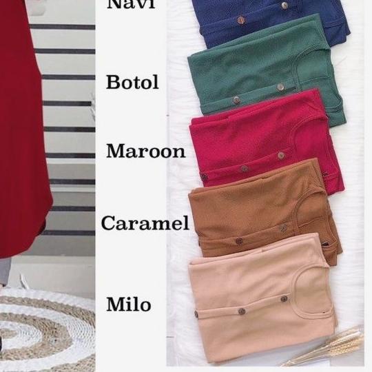 ✮ SABELA Tunik - Tunik Milano Premium LD100 / Long Tunik / Saku Kiri&Kanan / 189-5312 ➻