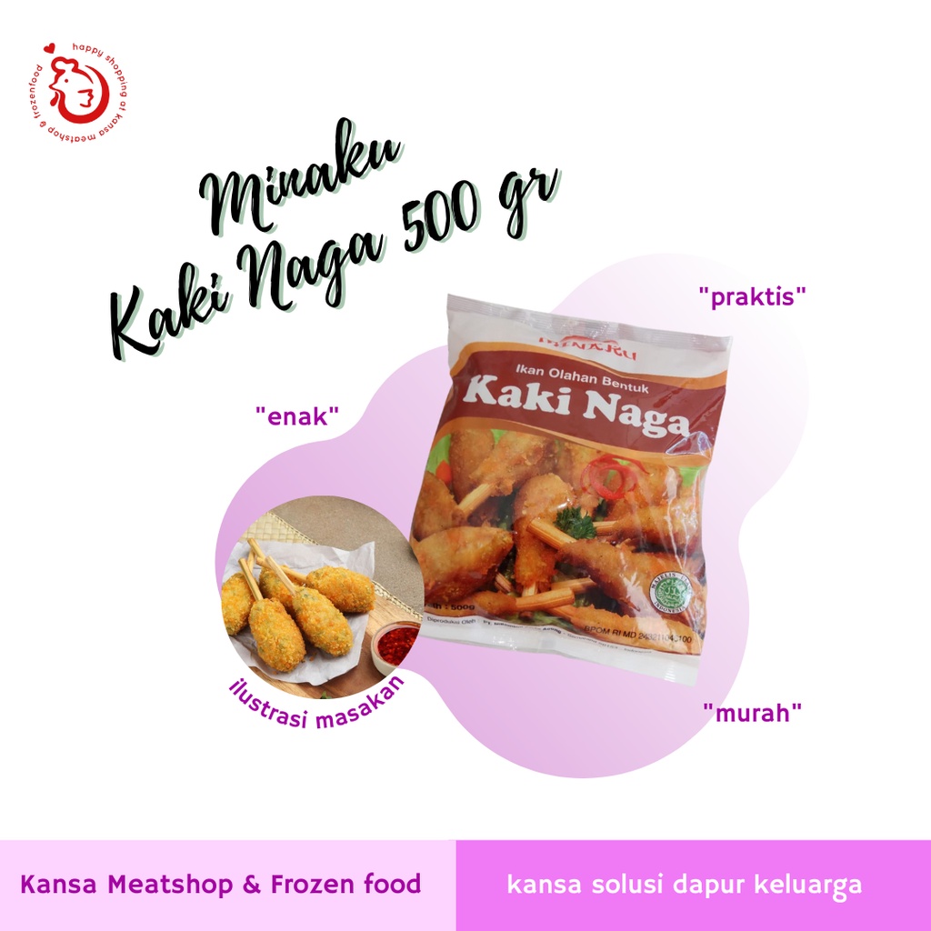 

Minaku Kaki Naga 200gr dan 500 gr