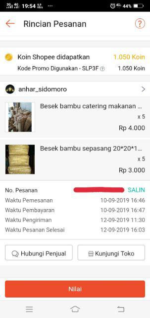 Besek Bambu Sepasang 20*20*11 Murah Distributor Jkt