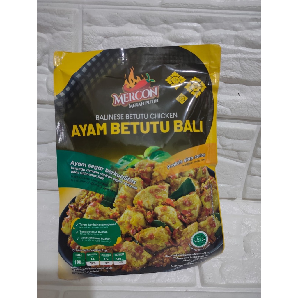 

AYAM BETUTU MERCON MERAH PUTIH - 150 GRAM, LIMITED EDITION!!