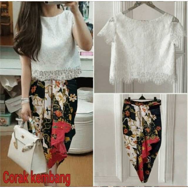 Setelan Vinny wanita / setelan batik / batik pekalongan / batik solo / setelan brokat