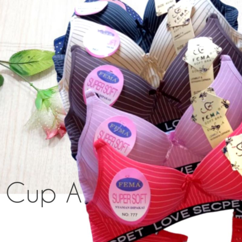 BRA SPORT BUSA POLKADOT GARIS POLOS FEMA ELOISE KAIT 2 CUP A BUSA EMPUK