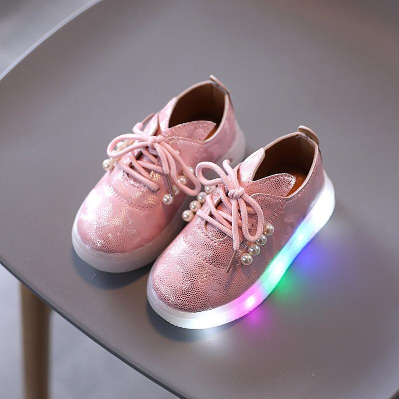 (LOLI-JKT)SP-L982 SEPATU LED ANAK CEWEK  IMPORT SIZE 21-30 BAHAN BERKUALITAS