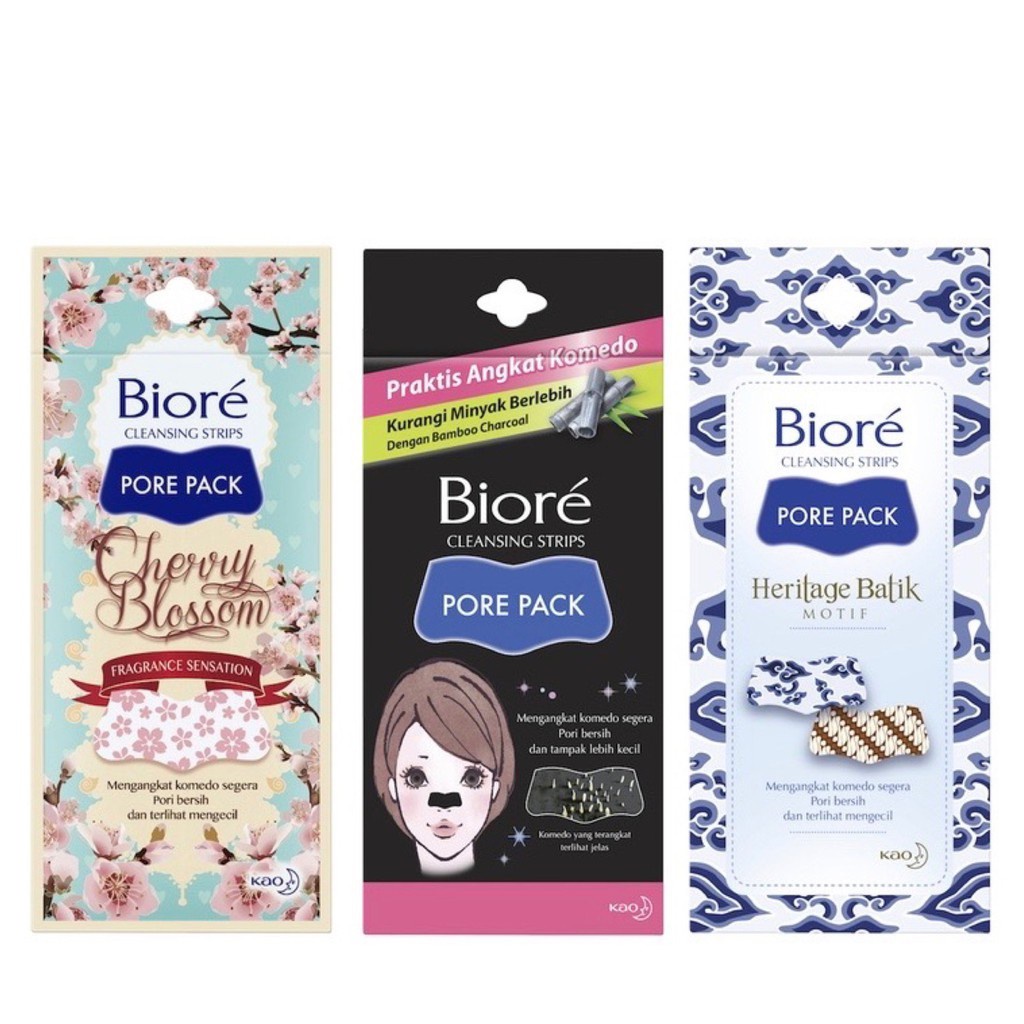 BIORE CLEANSING STRIPS PORE PACK (ISI 4 STRIPS)