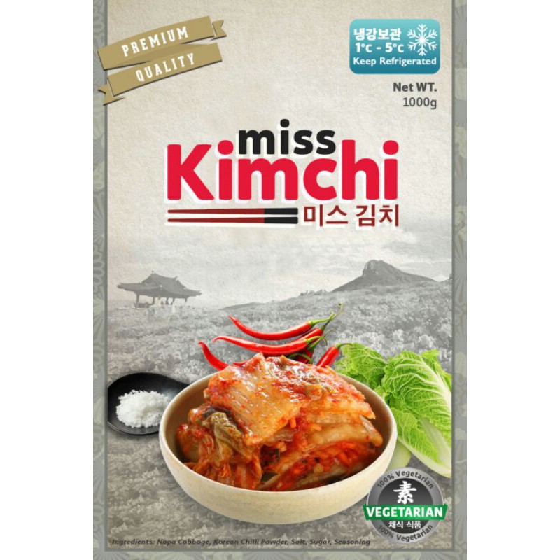 

Korea Kimchi Premium Quality 1kg Halal Autentic miss kimchi korea by chefs Korean