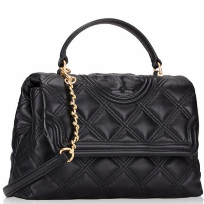 Tory Burch Fleming soft Top Handle Satchel Black