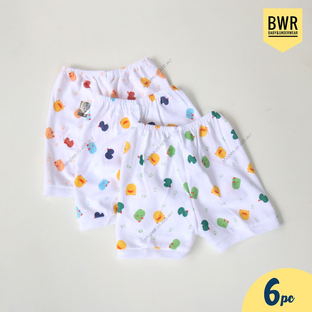 [ 6pc ] Celana PENDEK Shankusen Celana Anak Bayi Newborn Motif Pino Piko - Bwr IX