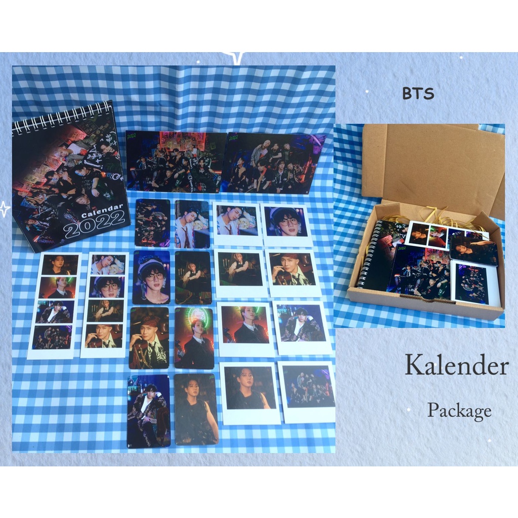 

kalender package kpop/giftbox kpop BTS/ kalender meja kpop