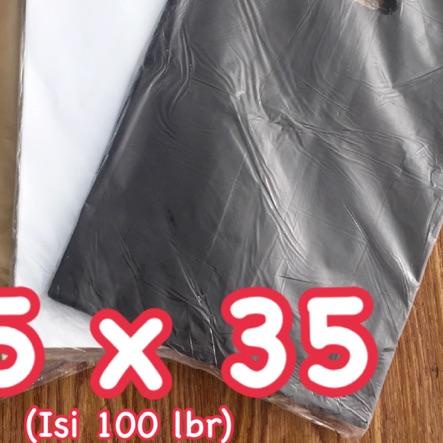 

(PREMIUM) Kantong Plastik Pond Oval Polos 25x35 - HD Plong Olshop REA