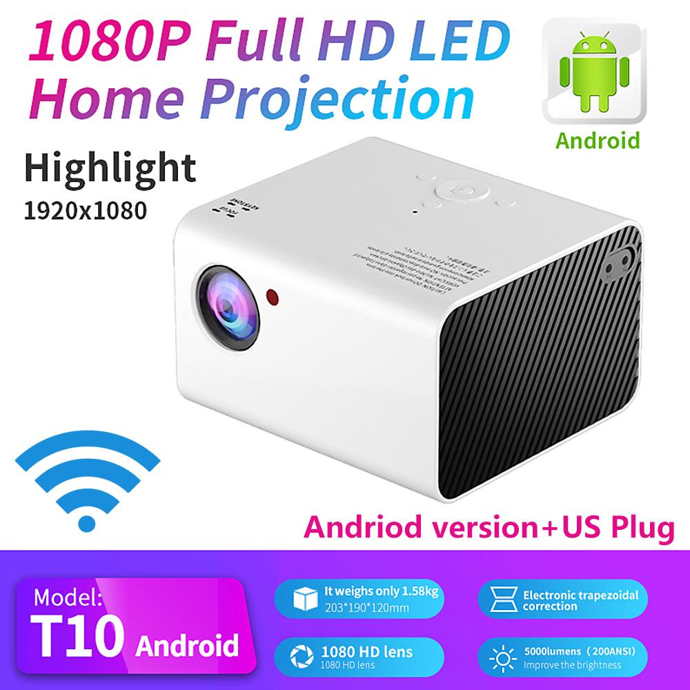 UNIC T10 ANDROID PROYEKTOR PROJECTOR  LED MULTIMEDIA PROJECTOR HD HOME THEATER 3600 Lumens T10W 1080P Projector LED Wifi