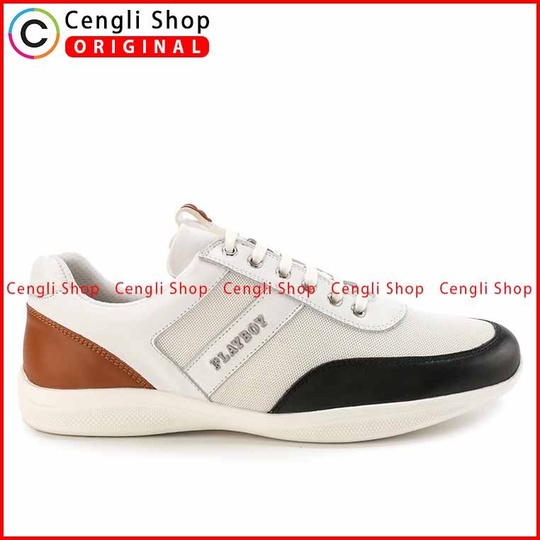 SEPATU PLAYBOY SNEAKER CASUAL PRIA ORIGINAL KULIT ASLI TERBARU PLJ9