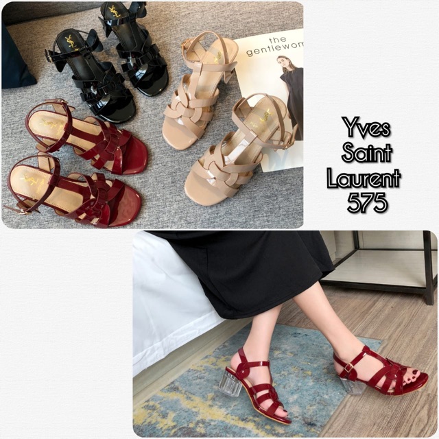 SEPATU YvesSaintLaurent HIGH HEEL Crystal 575 *JH