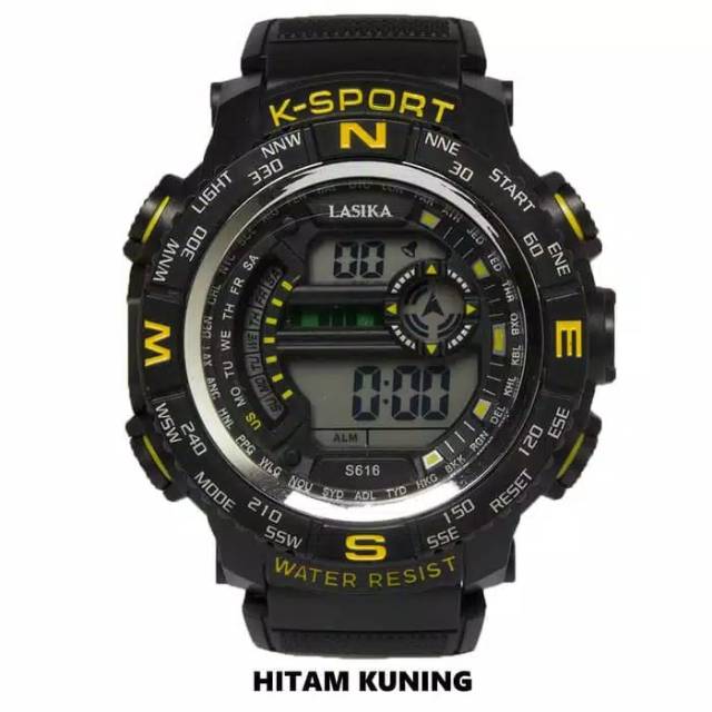 (Terima Cod)Jam Tangan Pria Digital Lasika S616 Water Resist Strap Rubber Original