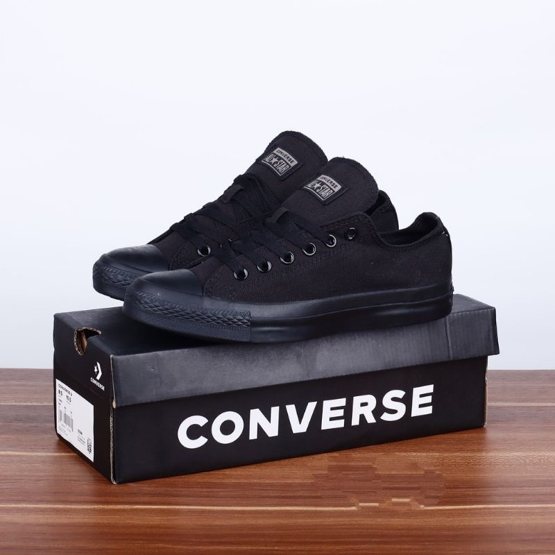 Sepatu Sneakers Hitam Polos Fullblack Sepatu Pria Sekolah