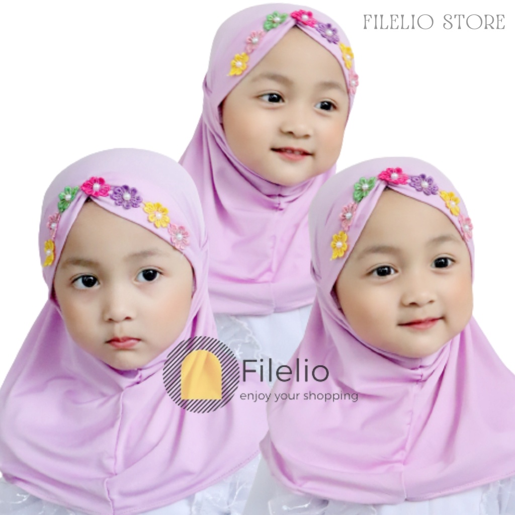 TERMURAH Kerudung Anak 1 tahun Melati Rainbow Hijab Anak 2 Tahun Murah Terbaru Krudung Anak Bayi