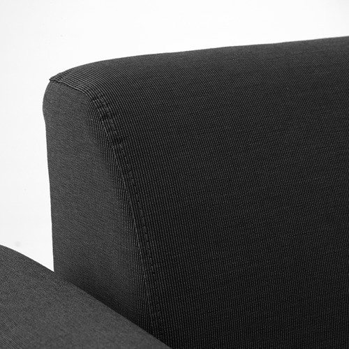 HEMLINGBY Sofa 2 dudukan, abu-abu tua