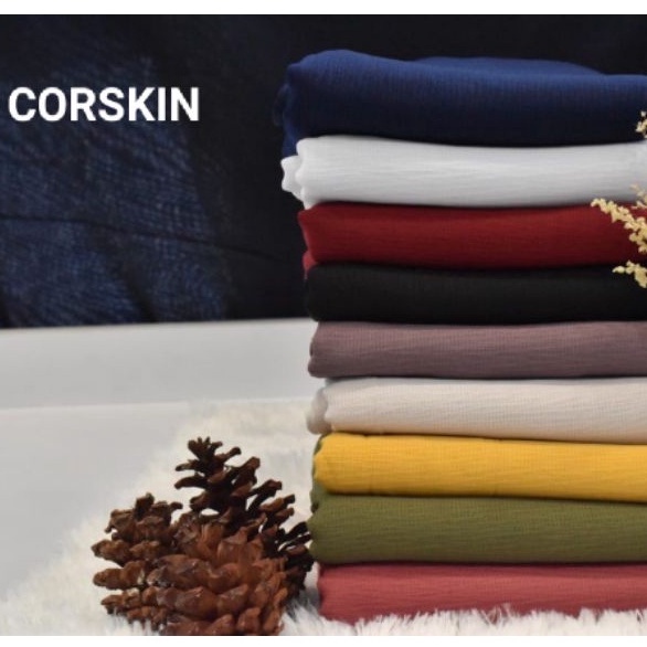 Hijab Segiempat CORSKIN Premium/kerudung Corskin murah import