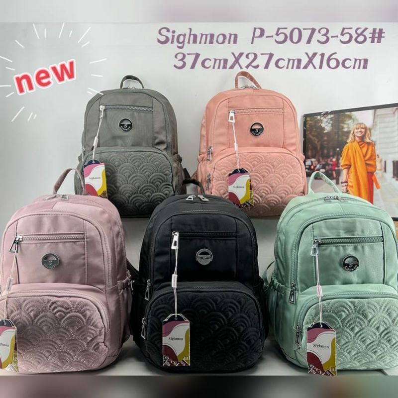 Tas Ransel/Backpack ORI SIGHMON KANVAS SGH5073 6sleting