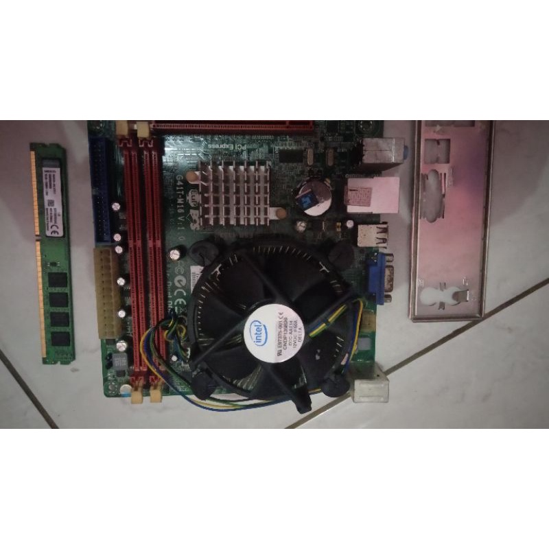 Motherboard ECS G41 ddr3+Q8300+fan