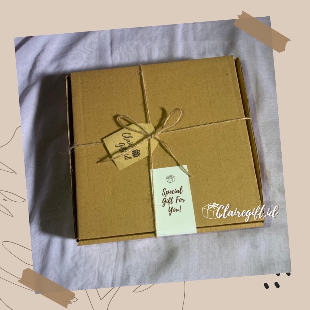 

Gift Box Custom | Gift Box Snack | Gift Box Hijab | Snack Box | Hampers Custom - CLAIREGIFT.ID