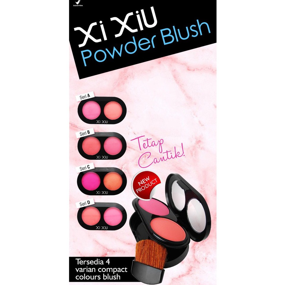 XI XIU Powder Blush 2 in 1 Blush On