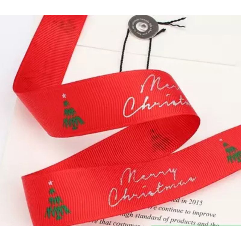 

Pita lebar 2.5cm Merry Christmas Tree