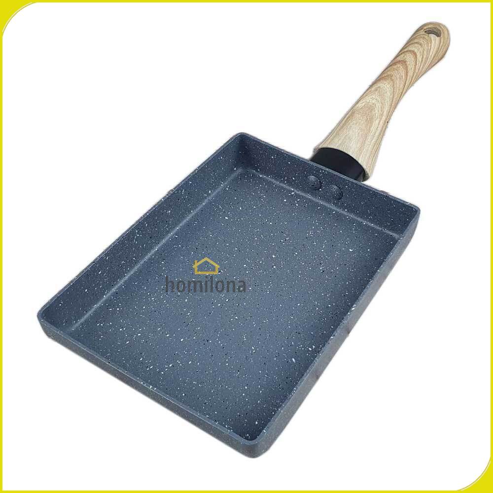 Panci Penggorengan Telur Tamagoyaki Omelet Egg Fyring Pan Non-stick - Walfos W0697 - Gray