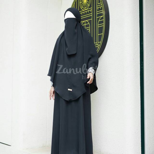 Gamis set kombinasi (GSK) 35 by Zanuba Hijab, ori kualitas premium murah cantik