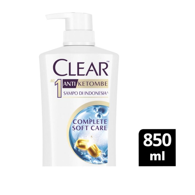 CLEAR Shampoo Besar Ice Cool Menthol / Complete Soft Care 850ml