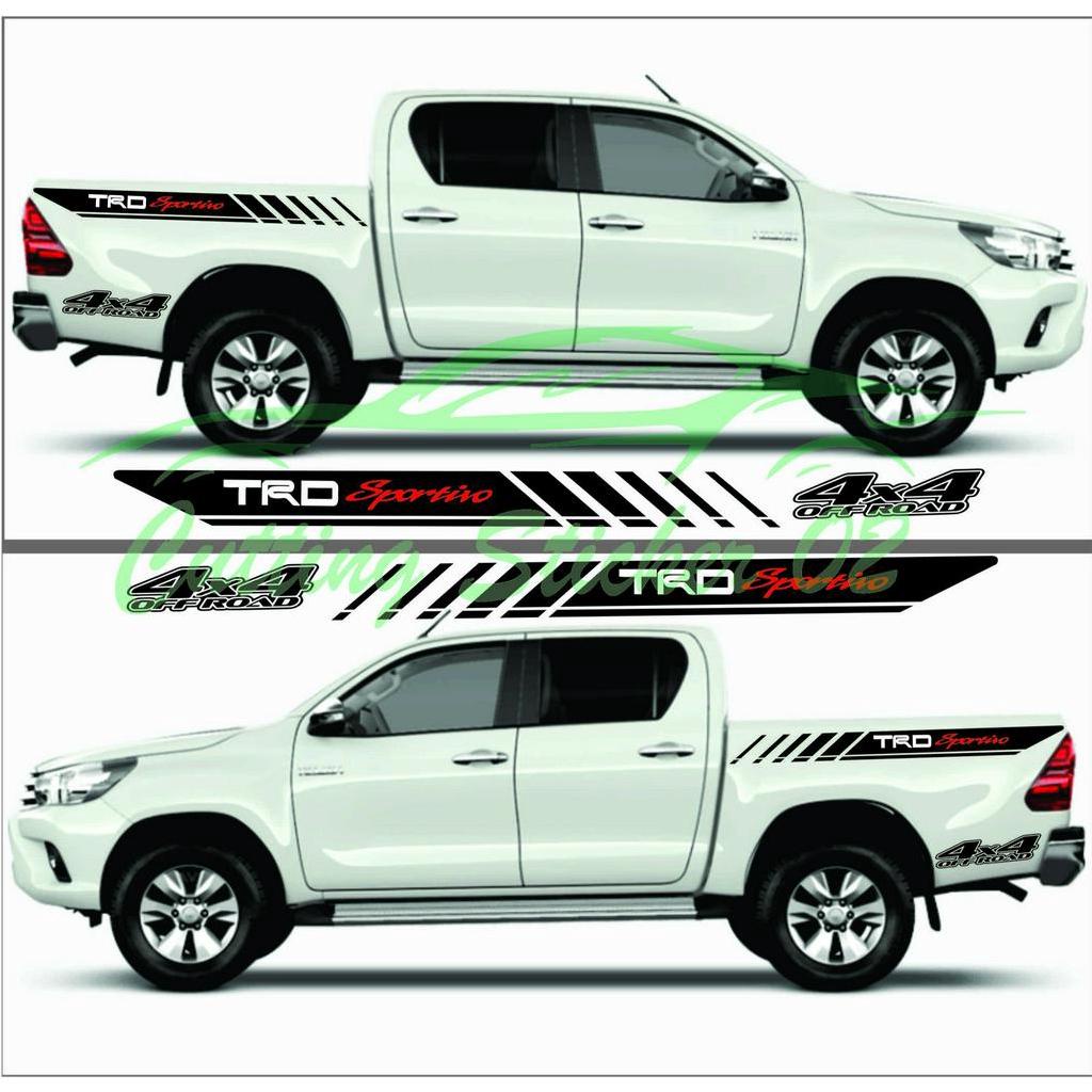 sticker list mobil toyota hilux sticker mobil hilux 4 x 4