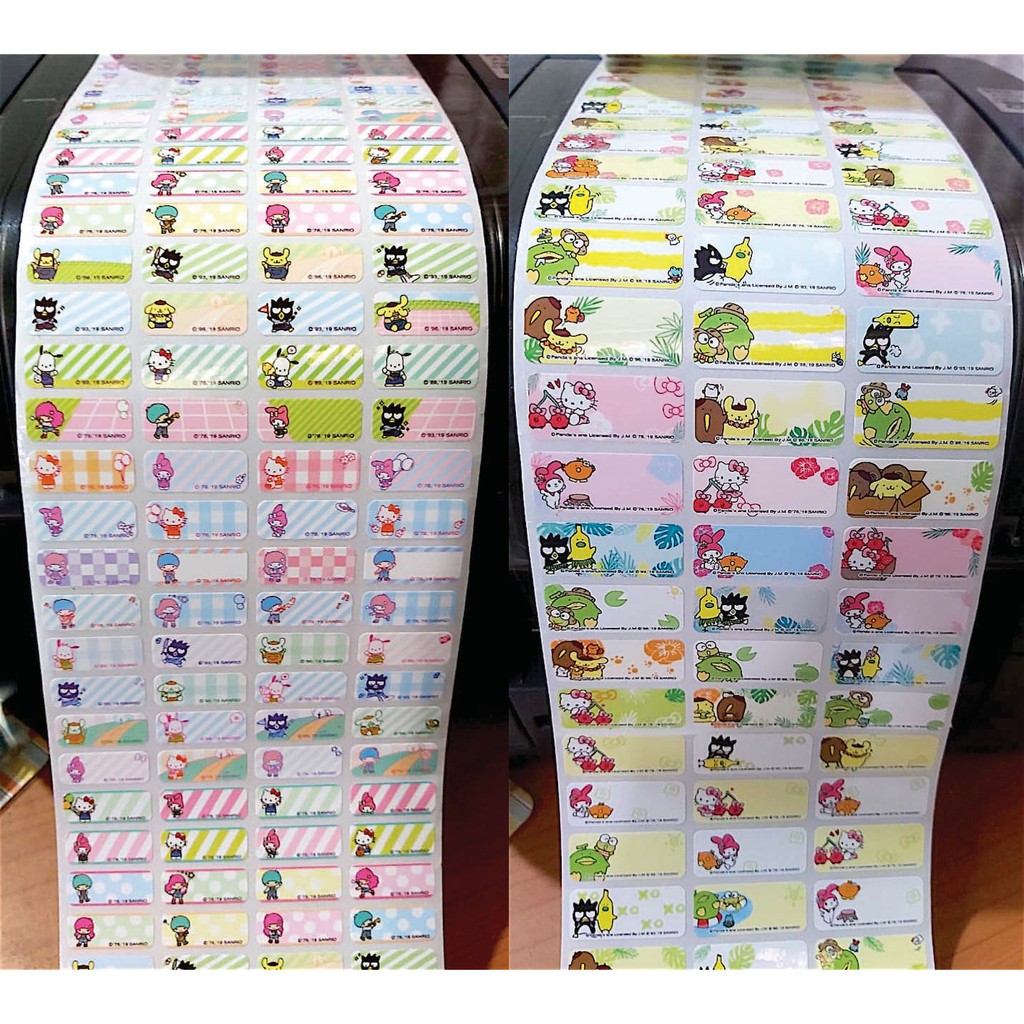 

Label / Sticker nama waterproof Premium Sanrio Troop Ori