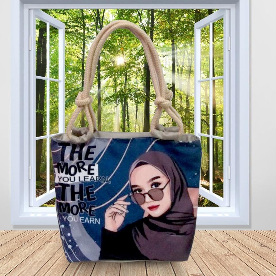 RSD.21Jl22ᵞ | Tas Tote Tali Sumbu Unik Hijab Muslimah