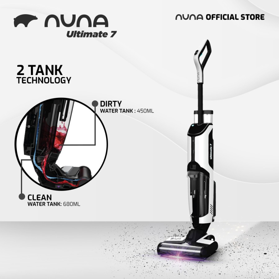 NUNA Ultimate 7 4in1 Wet Dry Vacuum Cleaner Handheld Floor Washer