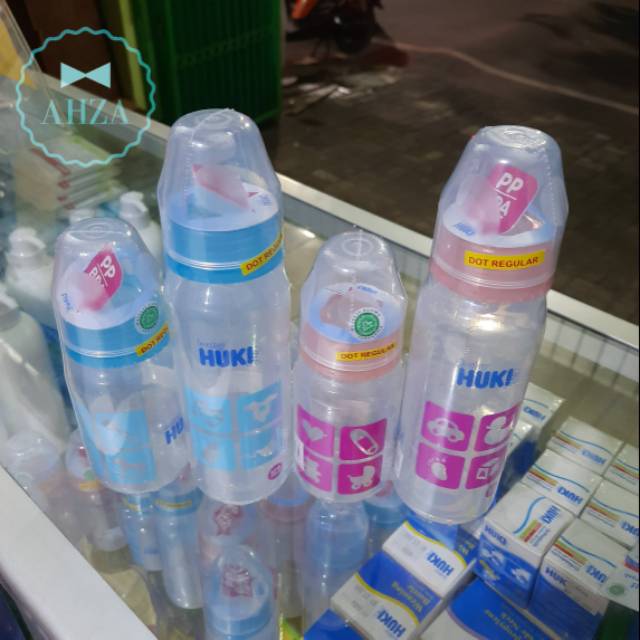 AHZA BABY HUKI BOTOL SUSU REGULER DOT BULAT 120ML/240ML