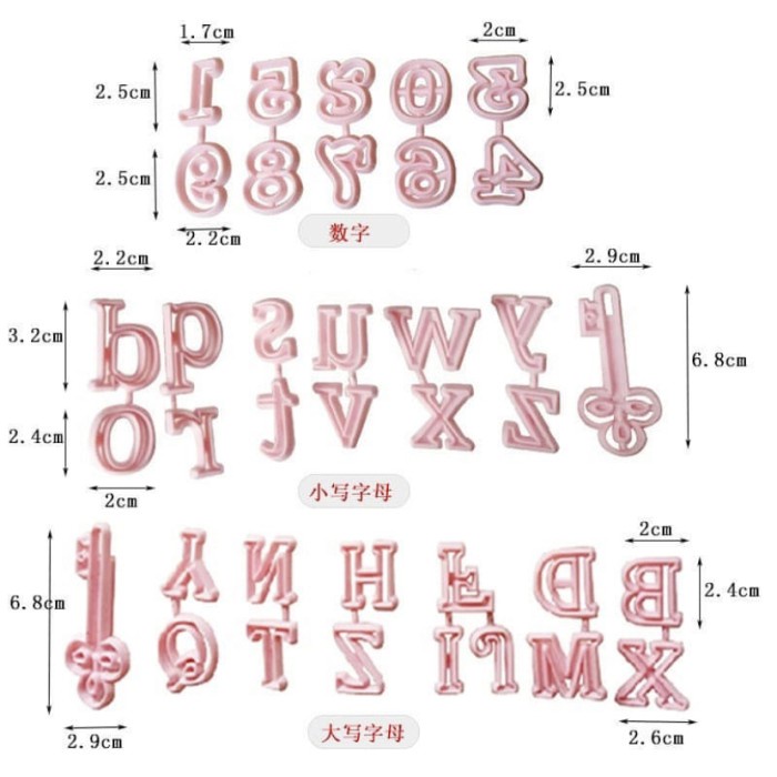 

Cuci Gudang Cutter Plastic Alphabeth Upper Case / Cetakan Font Huruf No (7) Terlaris