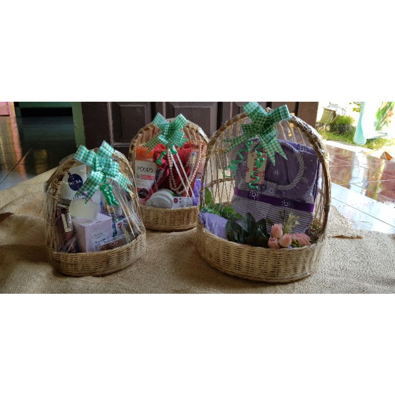 Keranjang rotan sangkar burung / Parcel rotan sangkar burung