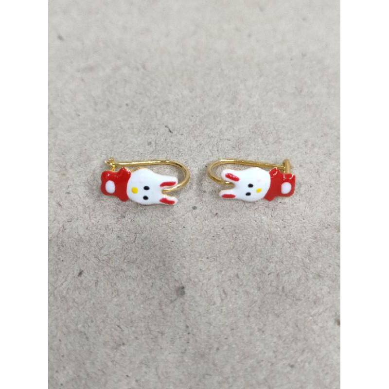 anting anak gambar kelinci kuping panjang 1/2 gram emas muda