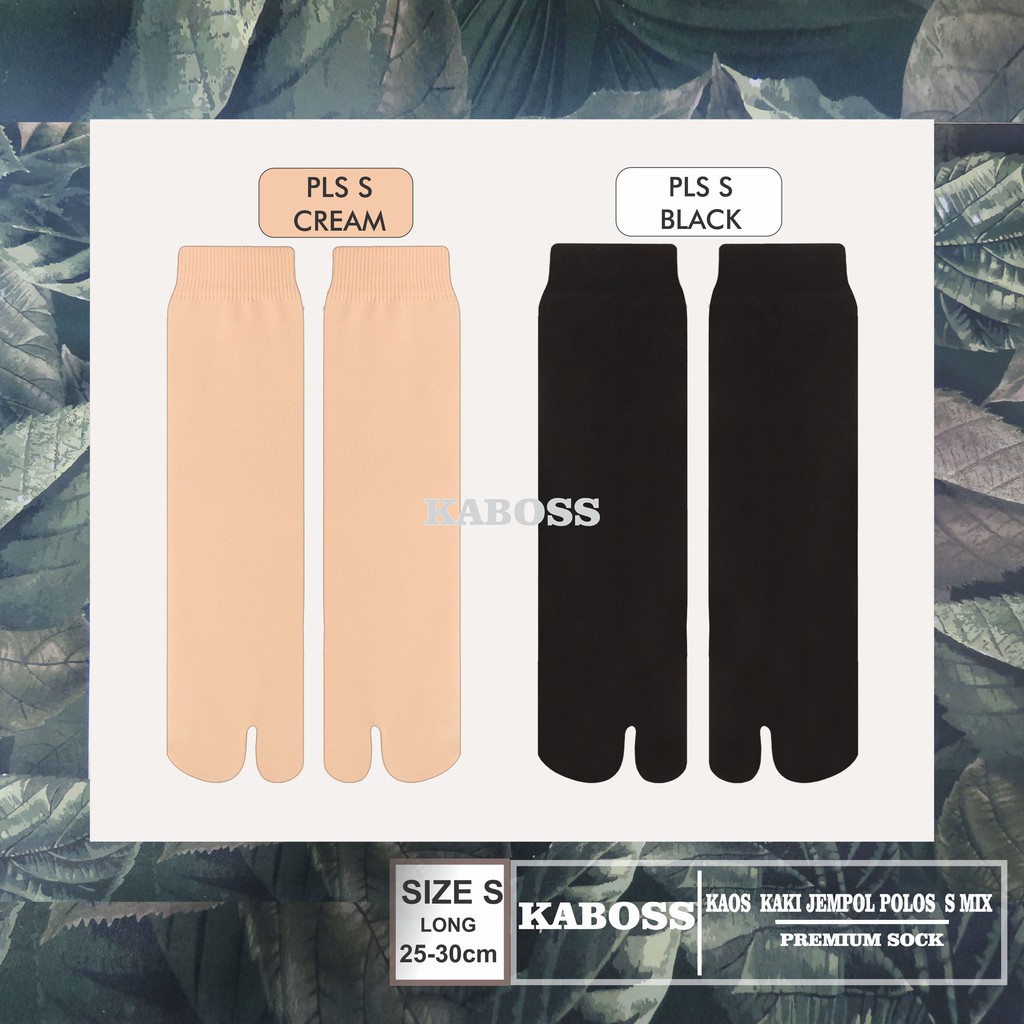 Kaboss Kaos Kaki Jempol Polos /Plain Lasting Collection &amp; Polos Limited Mix 12 Pasang