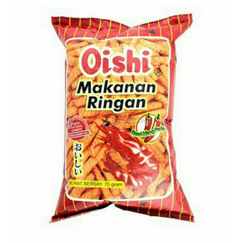 

Oishi Udang Pedas 70G - Snack Kraker