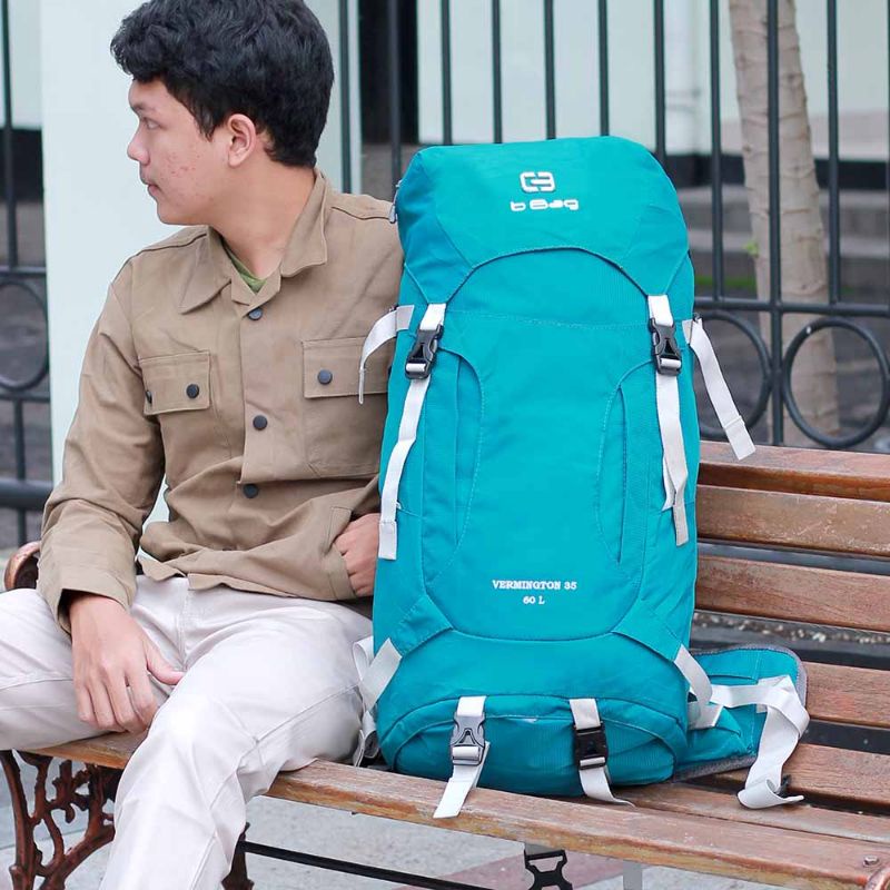 ARGL Tas Ransel Keril Carrier Gunung Kapasitas 60 Liter Tas Punggung Backpack Hiking Camping Travelling Cowok Outdoor