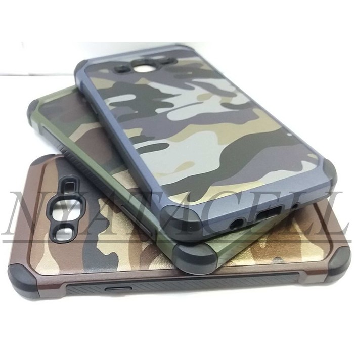 Promo Case Army Samsung J7 2015 J700 Soft Hard Leather Armor Kulit Cover