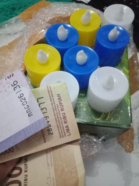 Lilin Elektrik Mini / Lilin Battery / Led Lamp 4 Colors Unik Sourvenir