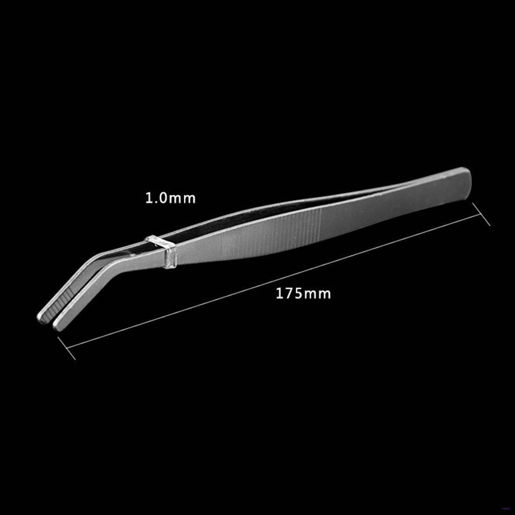 [READY STOCK] 18cm Tea Tweezers Salad Food Stainless Steel Tea Folder Tweezer Clips Clamps Kitchen Tongs