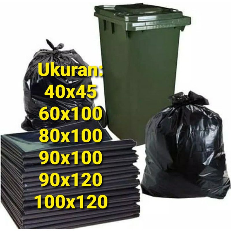 Plastik Sampah Hitam / Kantong Sampah Besar / Plastik Packing Besar / Kantong Sampah Hitam