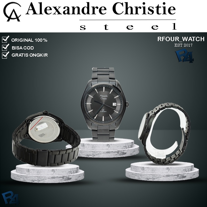 JAM TANGAN ALEXANDER CHRISTIE PRIA ORIGINAL WATER RESISTANT ANTI AIR JAM ALEXANDRE CHRISTIE COWOK TE