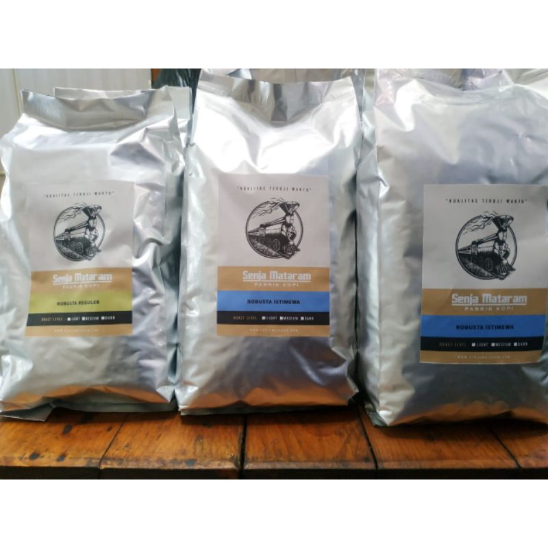 

KOPI ROBUSTA SENJA MATARAM PREMIUM (ISTIMEWA) !!! KEMASAN 1 KG