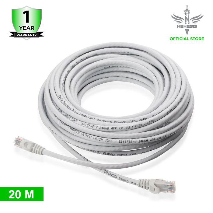 NYK Kabel LAN UTP Cat 6 RJ45 Panjang 20 Meter