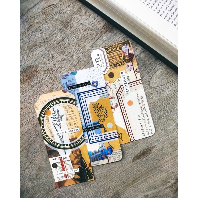

[lemoncha.id] Bookmark DIY Pembatas buku vintage handmade aesthetic