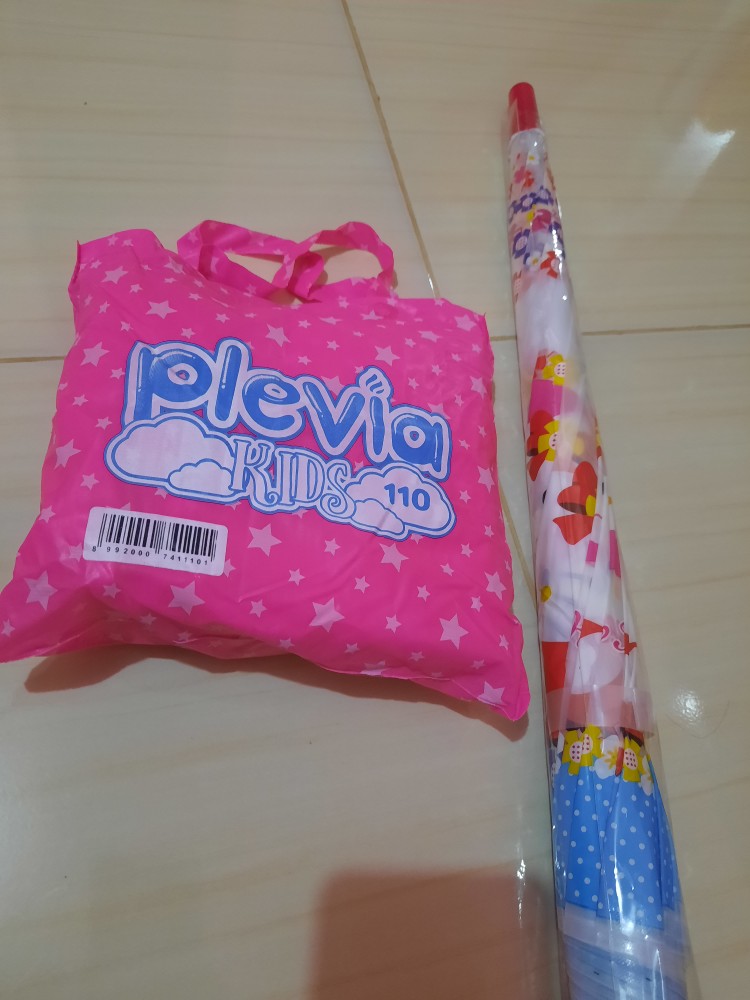Payung Anak Perempuan Korea Umbrella Karakter Kids Motif Hello Kitty Unik Import